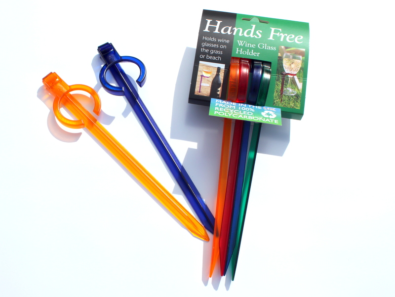 Hands free wine glass holders