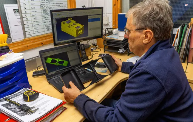 Engineer Using CAD